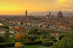 Couché de soleil sur Florence