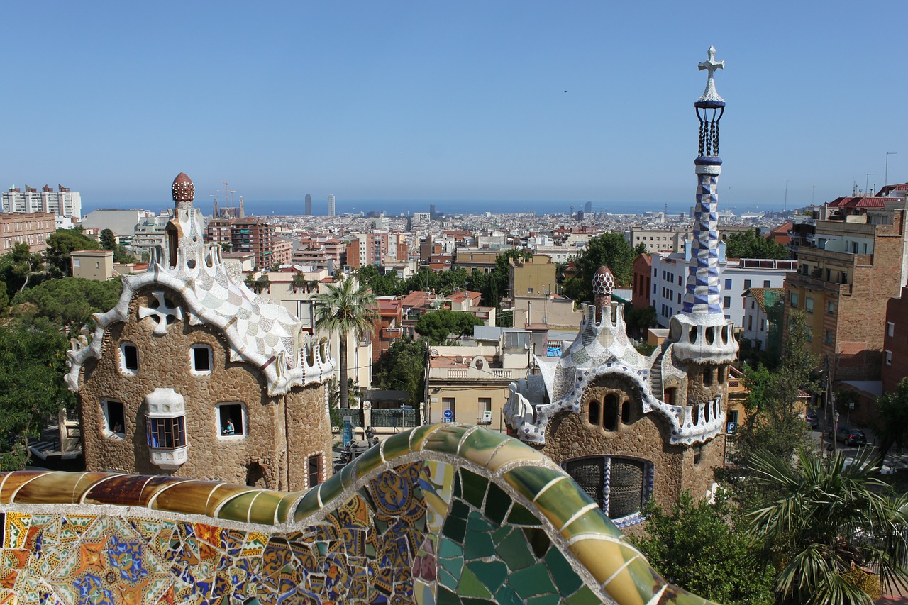 le parc Guell à Barcelone, à découvrir lors d'un voyage scolaire en Espagne avec ECI
