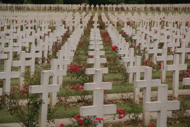 tombes de soldats à Verdun